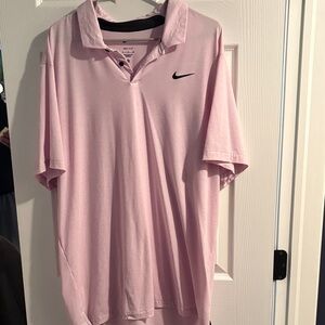 Nike Men's Light Pink Polo Shirt